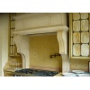 Travertine kitchen hood
