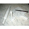 Carrara marble kitchen accessories