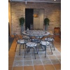 Anticato Travertine Oscuro 30x30, Mosaic Tabletop