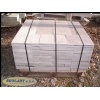 Paving stones, curb and sidewalks