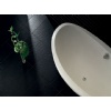 Black slate floor tiles