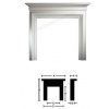 Asquith Agean Honed Limestone Fireplace