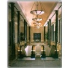 Dark Emperador solid columns