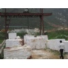 Pure white marble block