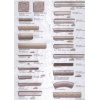Travertine hand-carved listellos