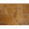 Yellow Travertine Brushed Chipped edge