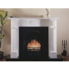 Fireplace in White Marble