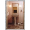 Bathrooms, vanities, counters, sinks, bath tubs