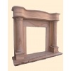 Wooden Stone Fireplace