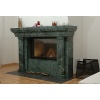 Fireplace in Verde Guatemala Marble