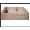 Sculpted basin in Pierre de Bourgogne