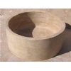 Classic Straight Travertine Bowl