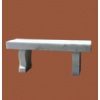 White Marble Traditional Memorial Bench