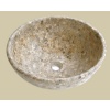 Scabos Travertine mosaic basin