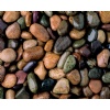 White and colored pebbles