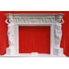 Stone fireplace
