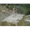 Travertine blocks and tiles