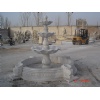 White marble fountain