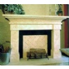 Classic Travertine Fireplace