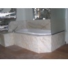 Afyon Gold Marble Bathtub Deck & Surround