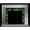 Fireplace with carved stone profiles