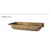 Carved travertine bath tub