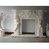 stone fireplace