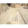 Beige sandstone windowsill