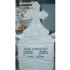 White Marble Tombstone