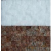 Natural split white marble mosaic