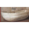 White Travertine bath tub