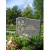 Polished Granite Tombstone