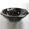 Black marble sink