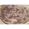 Chocolate sandstone paving