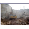 Yellow limestone quarry
