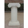White marble garden column