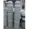 Grey granite garden pillars
