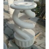 White marble helicoidal column