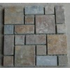 Wooden yellow slate mosaics