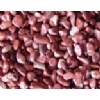 Dark red pebble river stone
