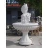 White marble fountain