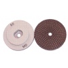 Polishing pads with snail lock attachment