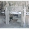 Fireplace - Cararra White Marble