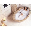 Travertine bathtub