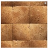 Noce Travertine mosaic, 3D Basket wave