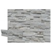 Silver natural stone panel