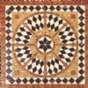 Floor inlay mosaic medallions