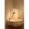 Burgundy limestone basin