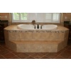 Marble bathtub surround, deck