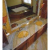 Vanity tops, marble, limestone flooring